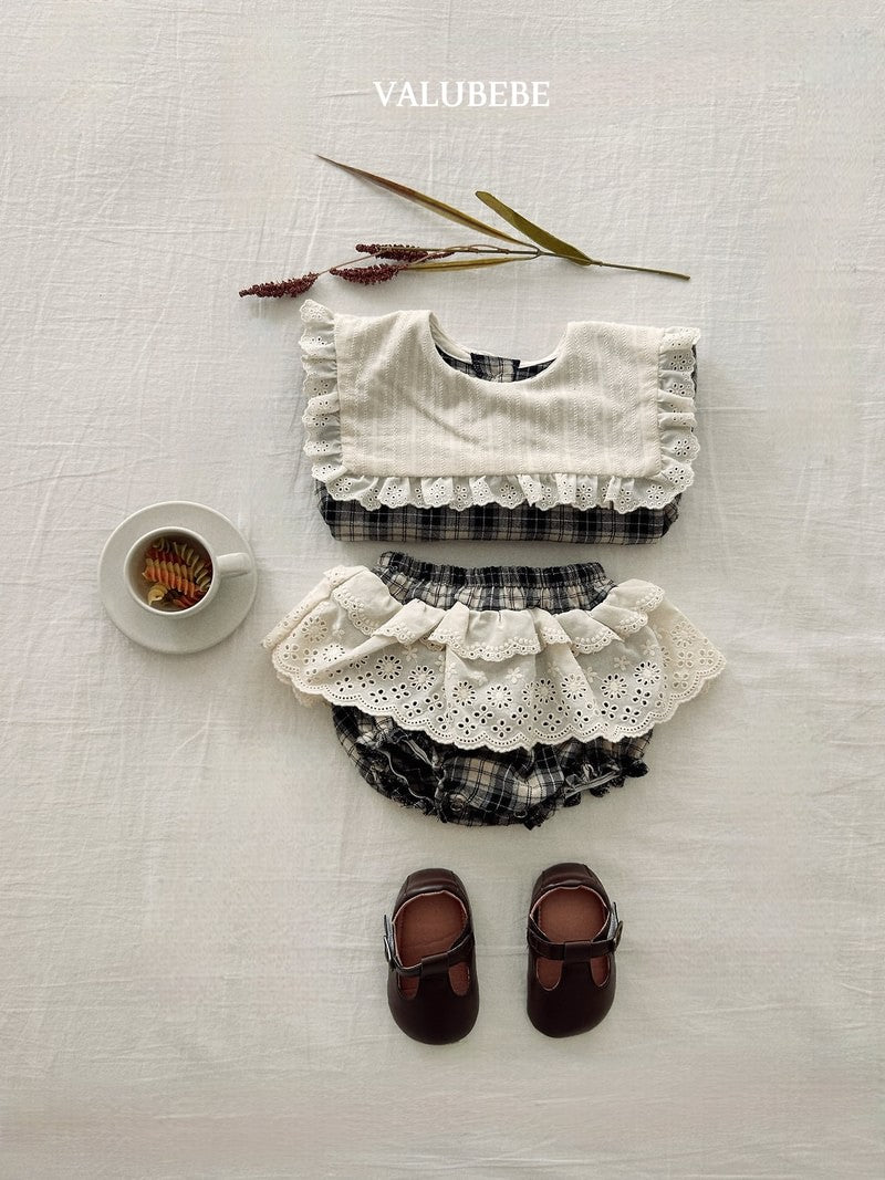 Little Foxx – Check Cape Blouse