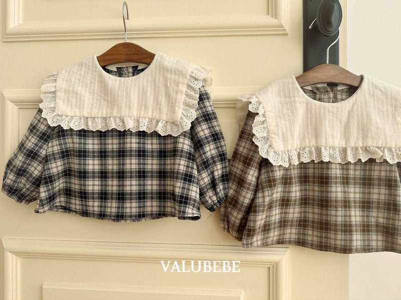 Little Foxx – Check Cape Blouse