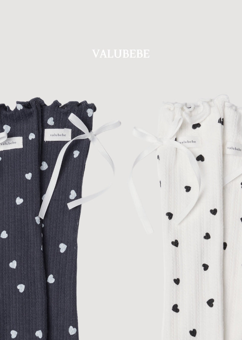 Little Foxx – Blanc Heart Roll Socks