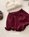 Little Foxx – Corduroy Frill Half Pants