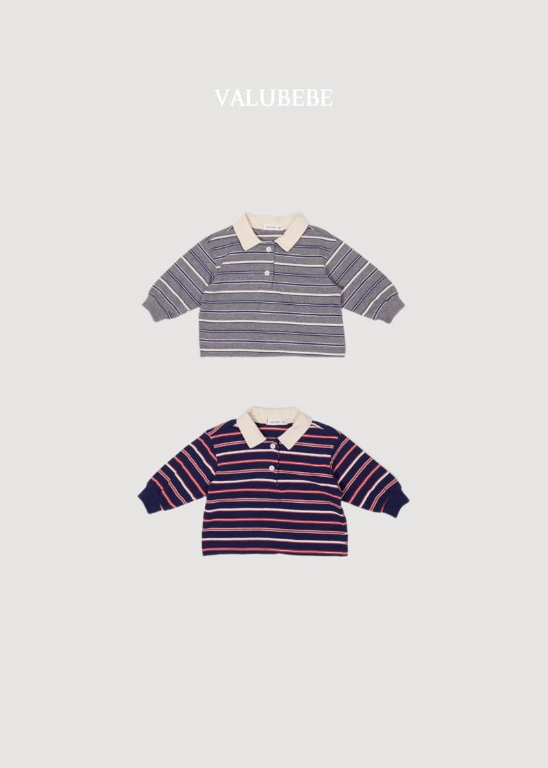 Little Foxx – Milky Stripe Collar Tee