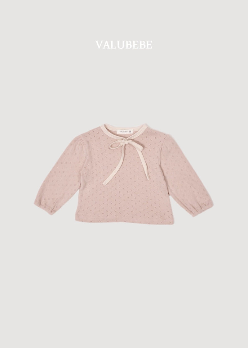 Little Foxx – Creamy Ribbon Puff Tee