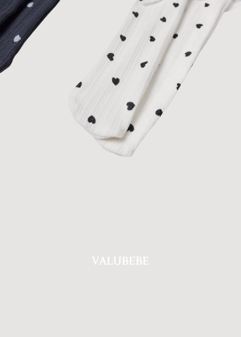 Little Foxx – Blanc Heart Roll Socks