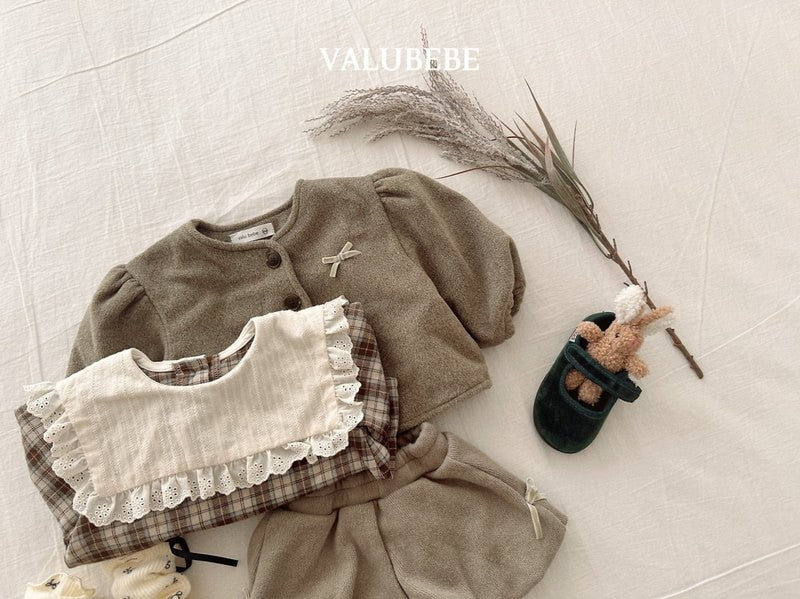 Little Foxx – Ribbon Puffer Woolen Jacket
