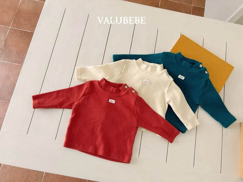 Little Foxx – Solid Half Mock Neck Tee