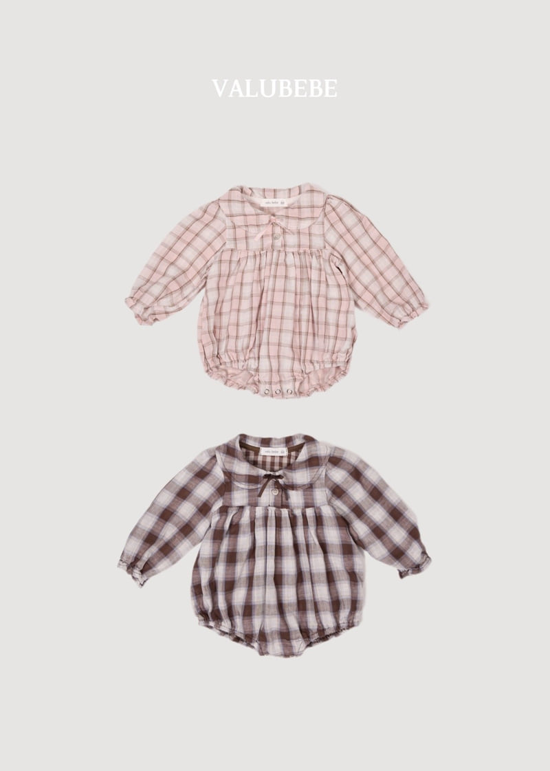 Little Foxx – Check Ribbon Romper