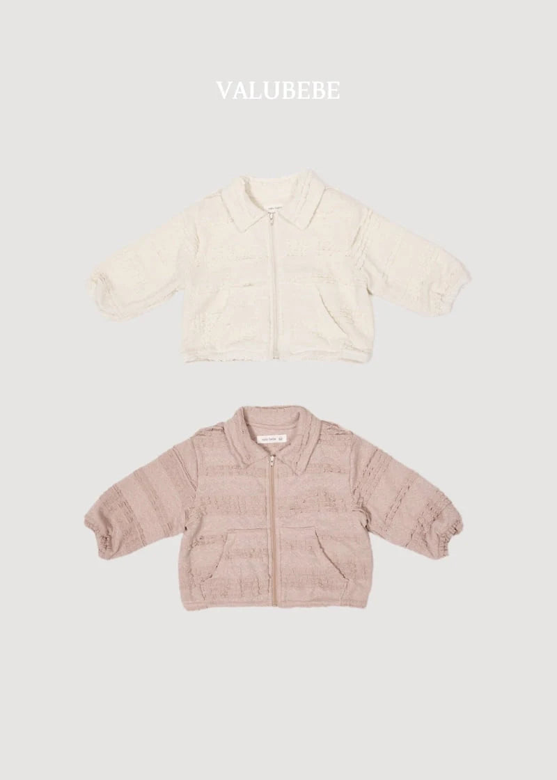 Little Foxx – Lace Collar Zip-up Jacket