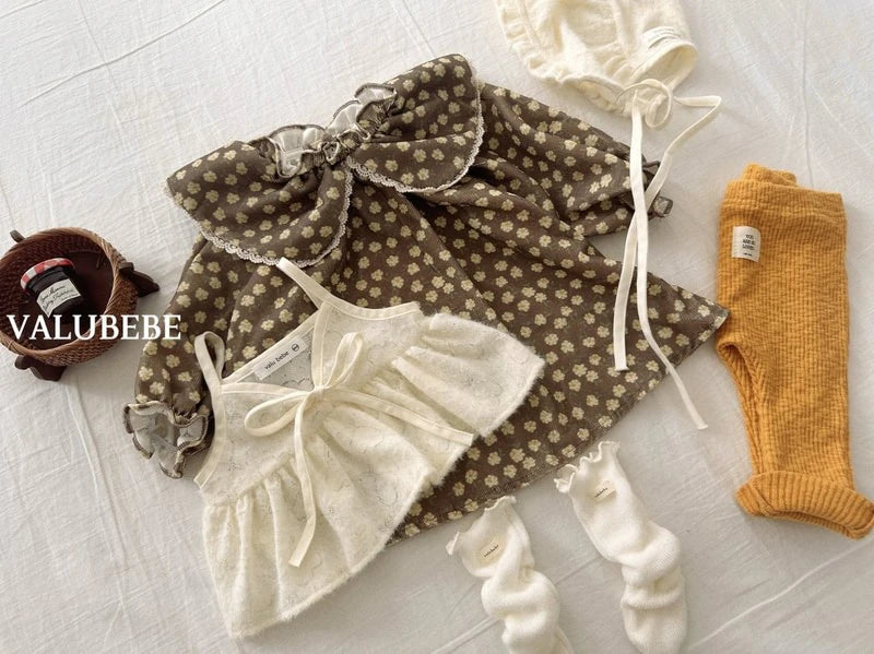 Little Foxx – Color Flower Corduroy Dress