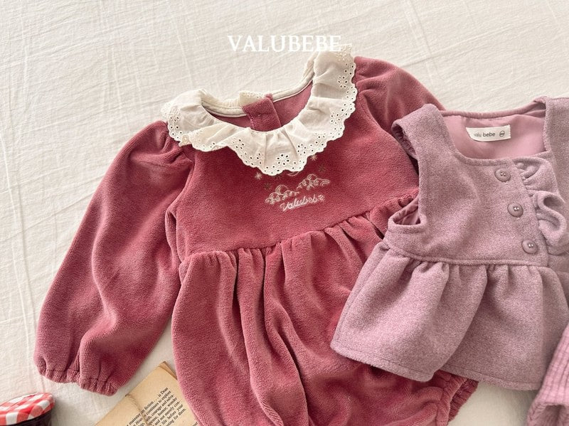 Little Foxx – Embroidery Velour Suit