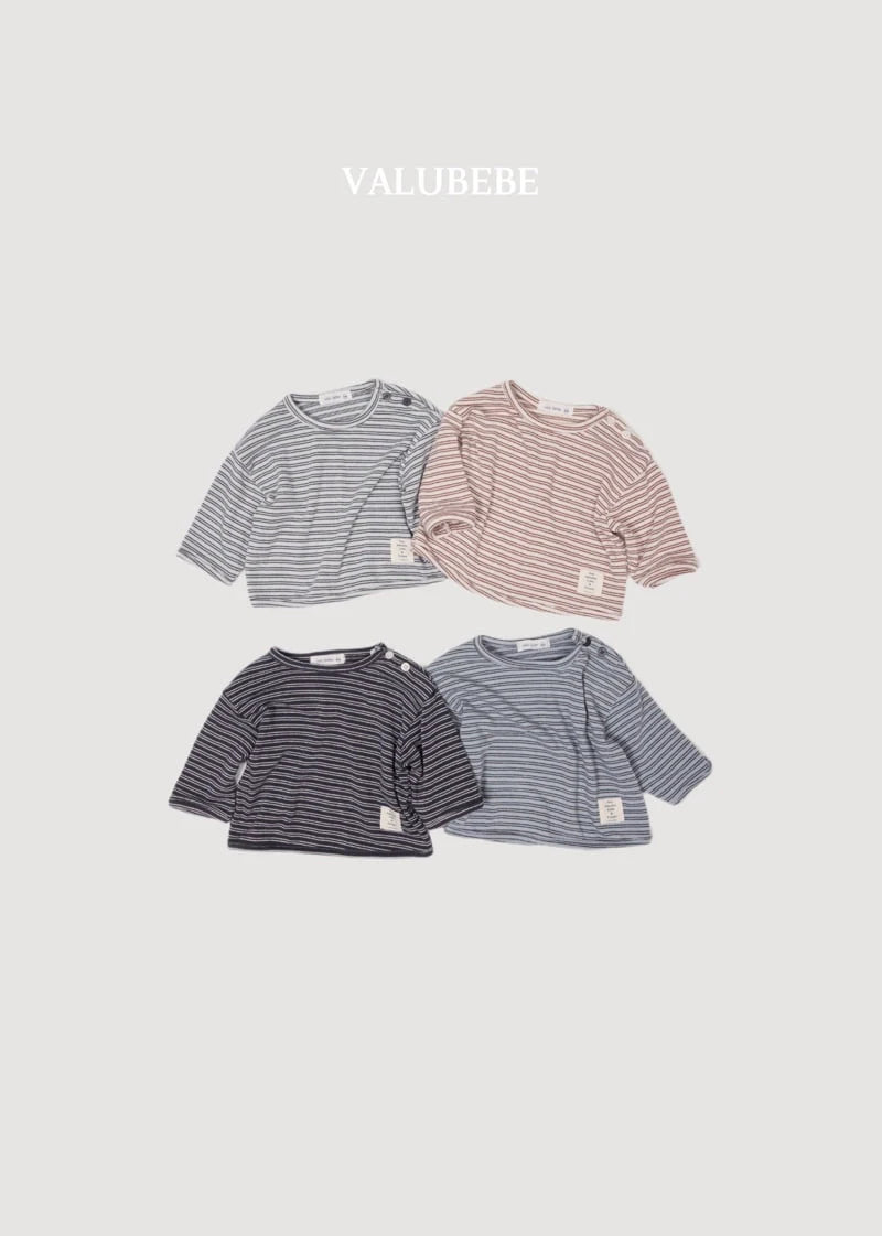 Little Foxx – Stripe Button Tee