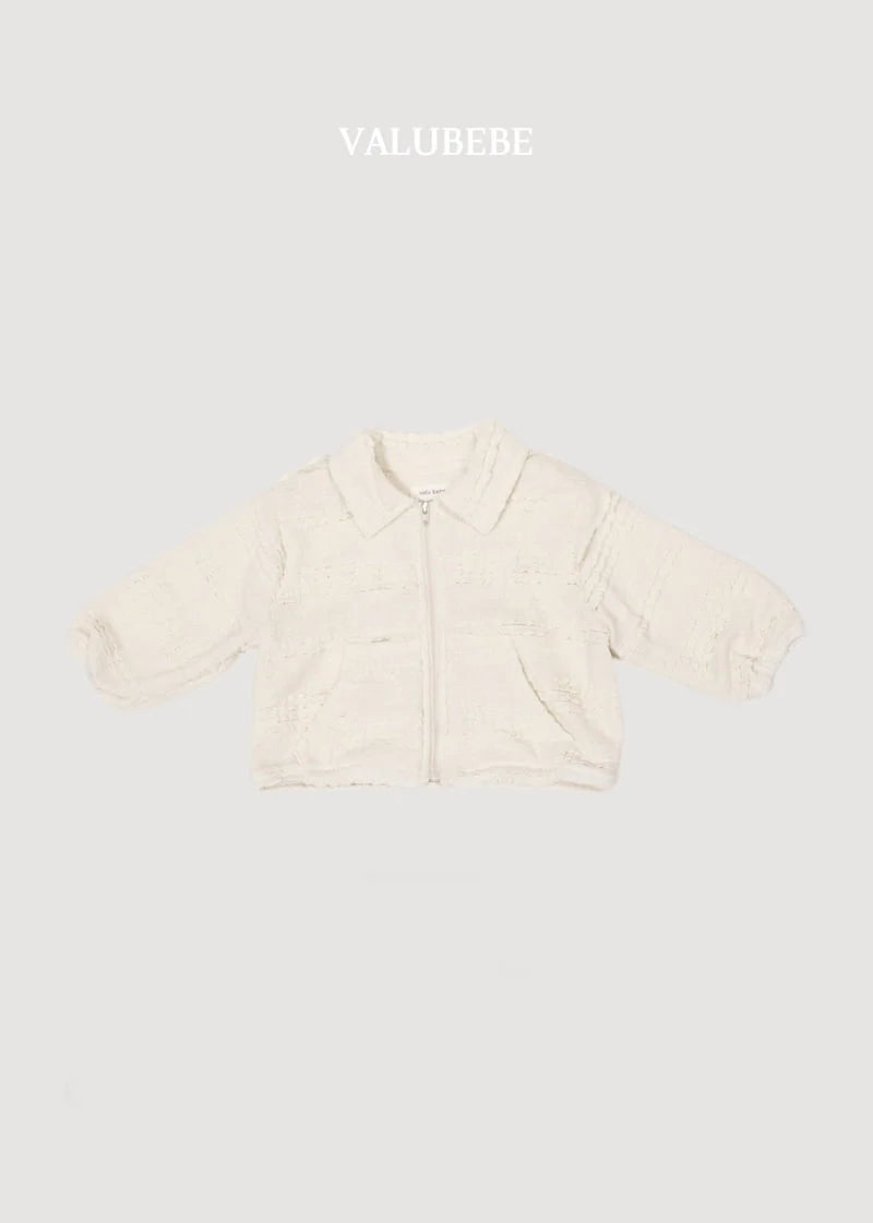 Little Foxx – Lace Collar Zip-up Jacket