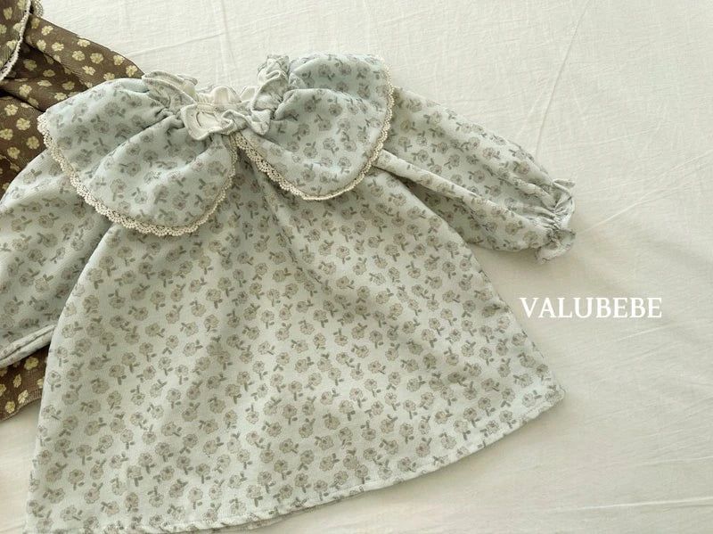 Little Foxx – Color Flower Corduroy Dress