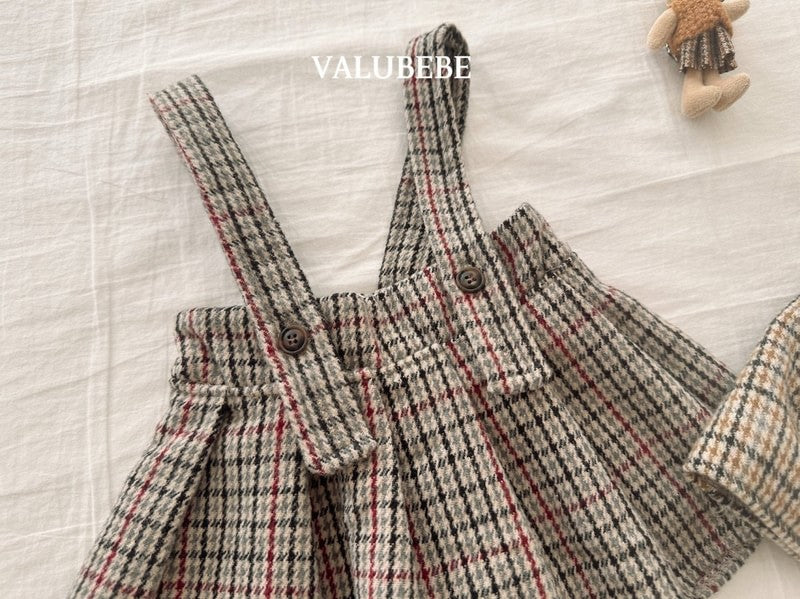 Little Foxx – Marble Check Pleated Skirt