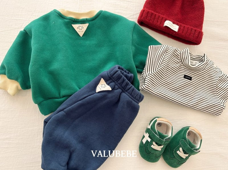 Little Foxx – Rookies Striped Half Mock Neck Tee