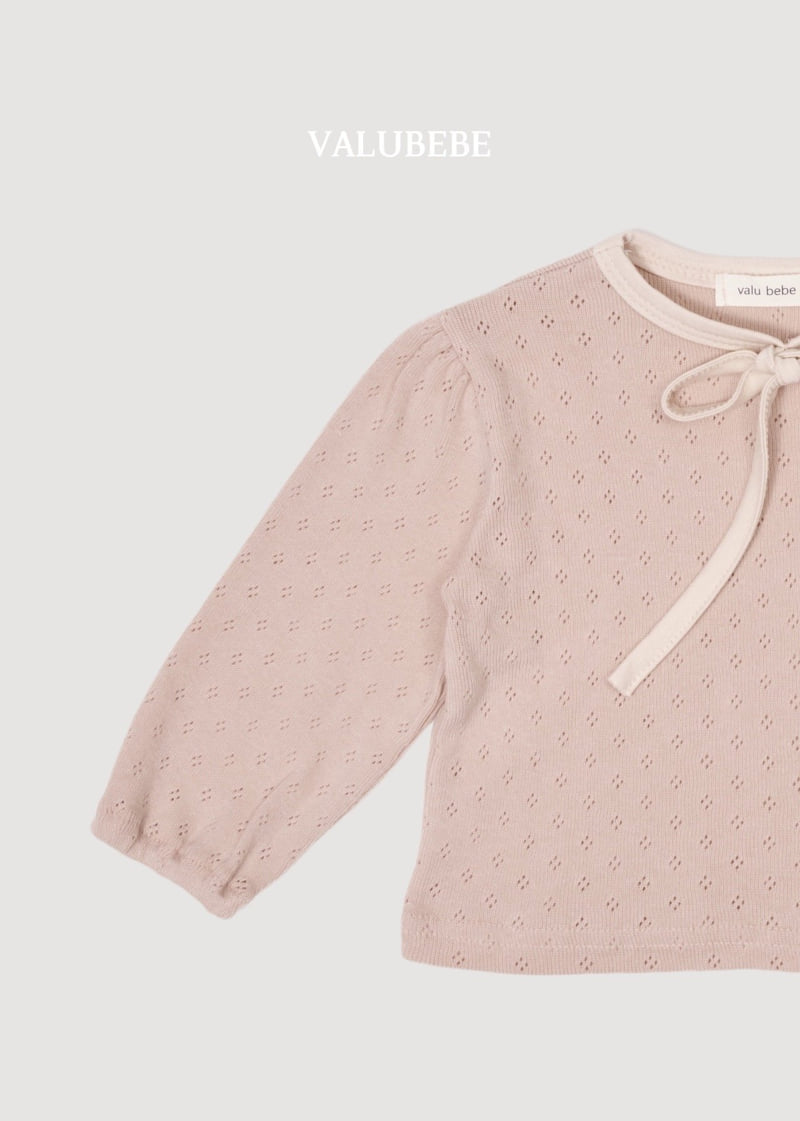 Little Foxx – Creamy Ribbon Puff Tee