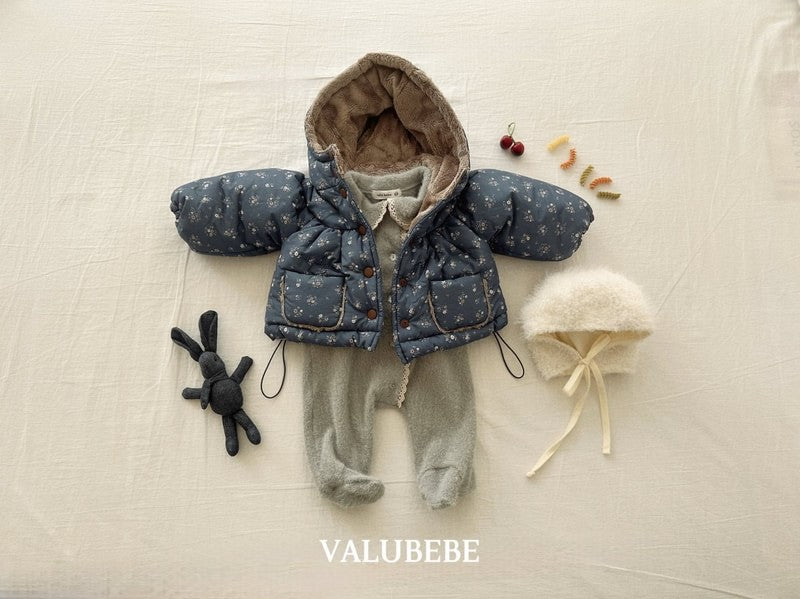 Little Foxx – Blanc Shirring Hooded Jacket