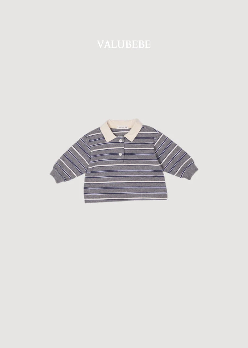 Little Foxx – Milky Stripe Collar Tee