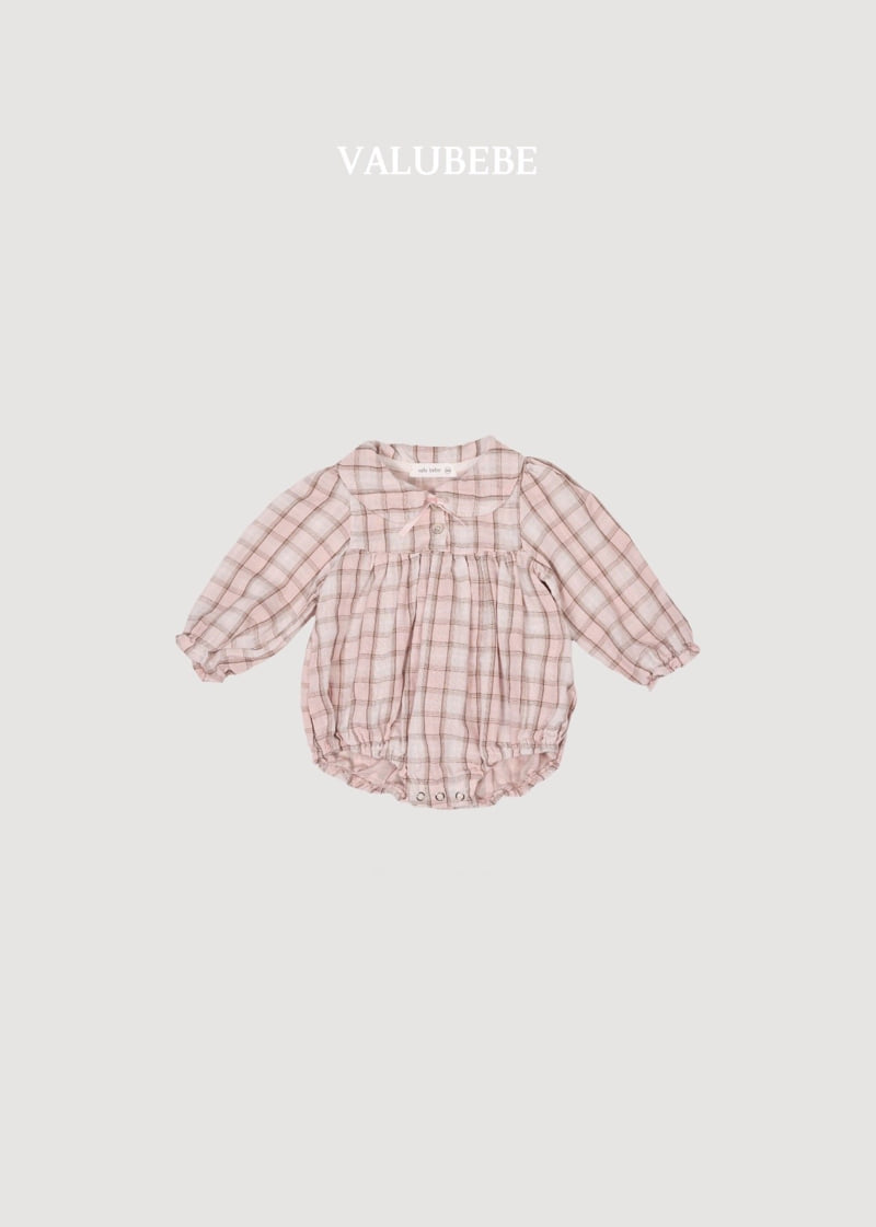 Little Foxx – Check Ribbon Romper