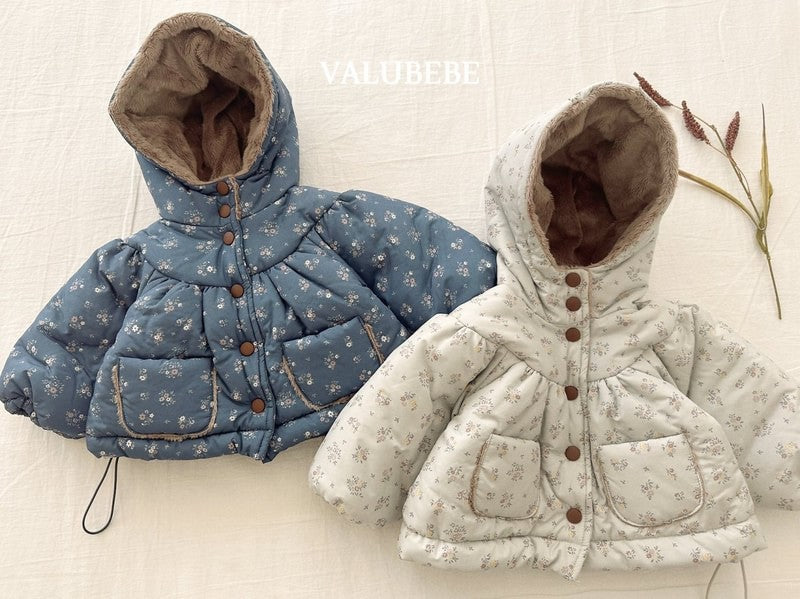 Little Foxx – Blanc Shirring Hooded Jacket
