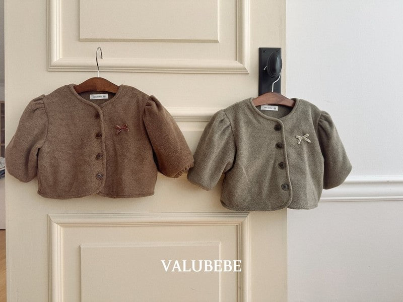 Little Foxx – Ribbon Puffer Woolen Jacket
