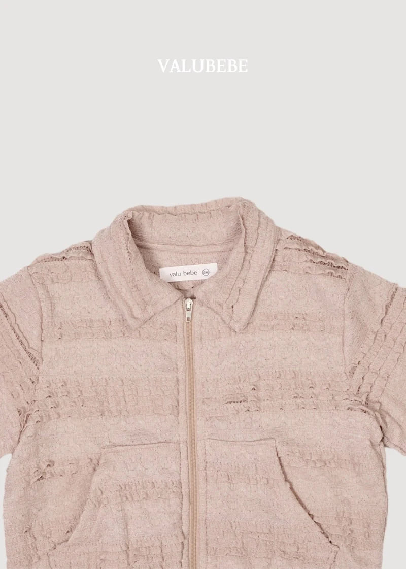 Little Foxx – Lace Collar Zip-up Jacket