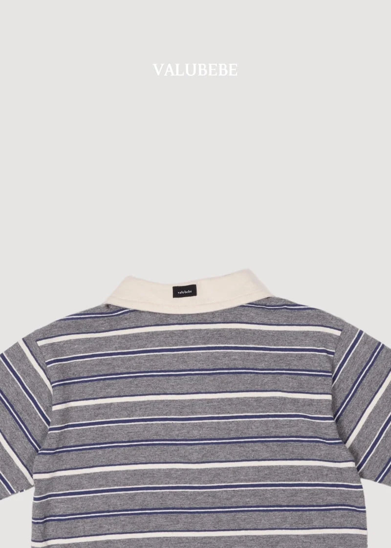 Little Foxx – Milky Stripe Collar Tee