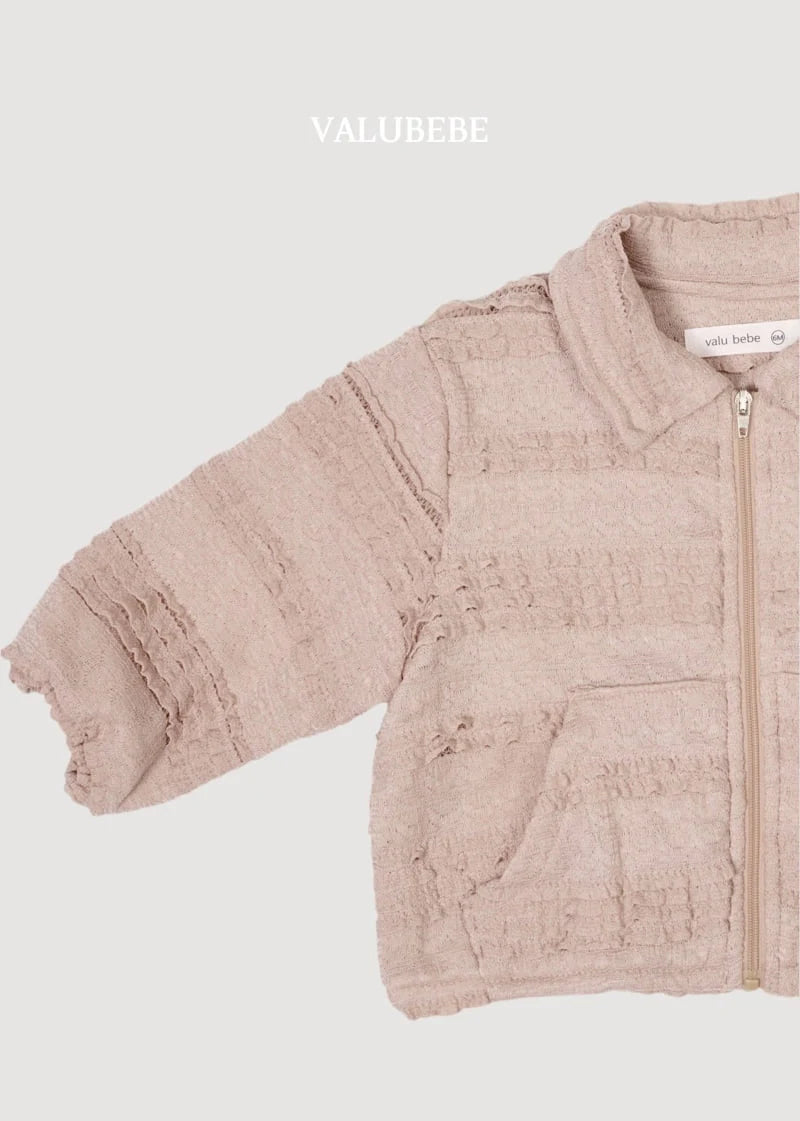 Little Foxx – Lace Collar Zip-up Jacket
