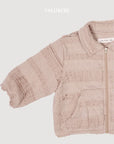 Little Foxx – Lace Collar Zip-up Jacket