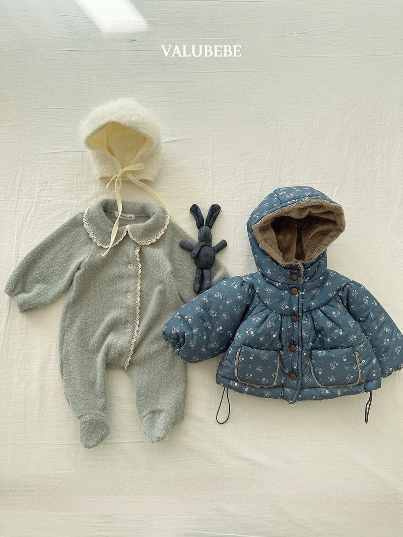 Little Foxx – Blanc Shirring Hooded Jacket