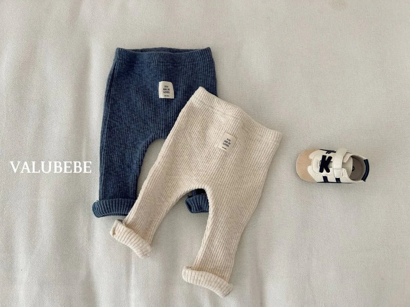 Little Foxx – Fleeced Rib Trim Leggings