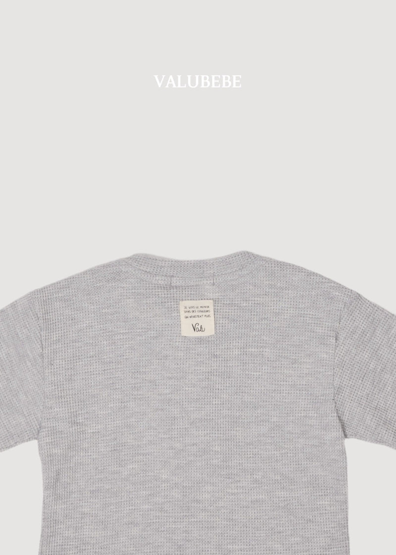 Little Foxx – Mini Waffle Button Tee