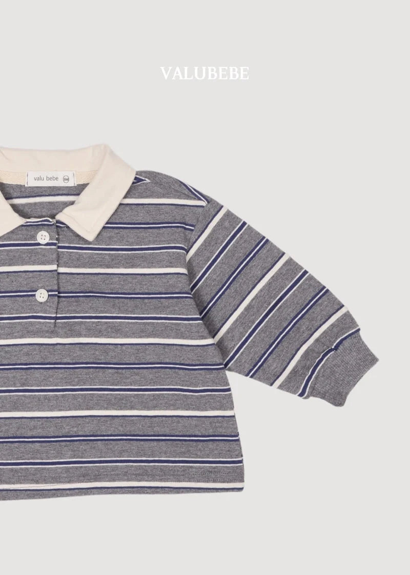 Little Foxx – Milky Stripe Collar Tee