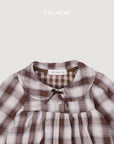 Little Foxx – Check Ribbon Romper