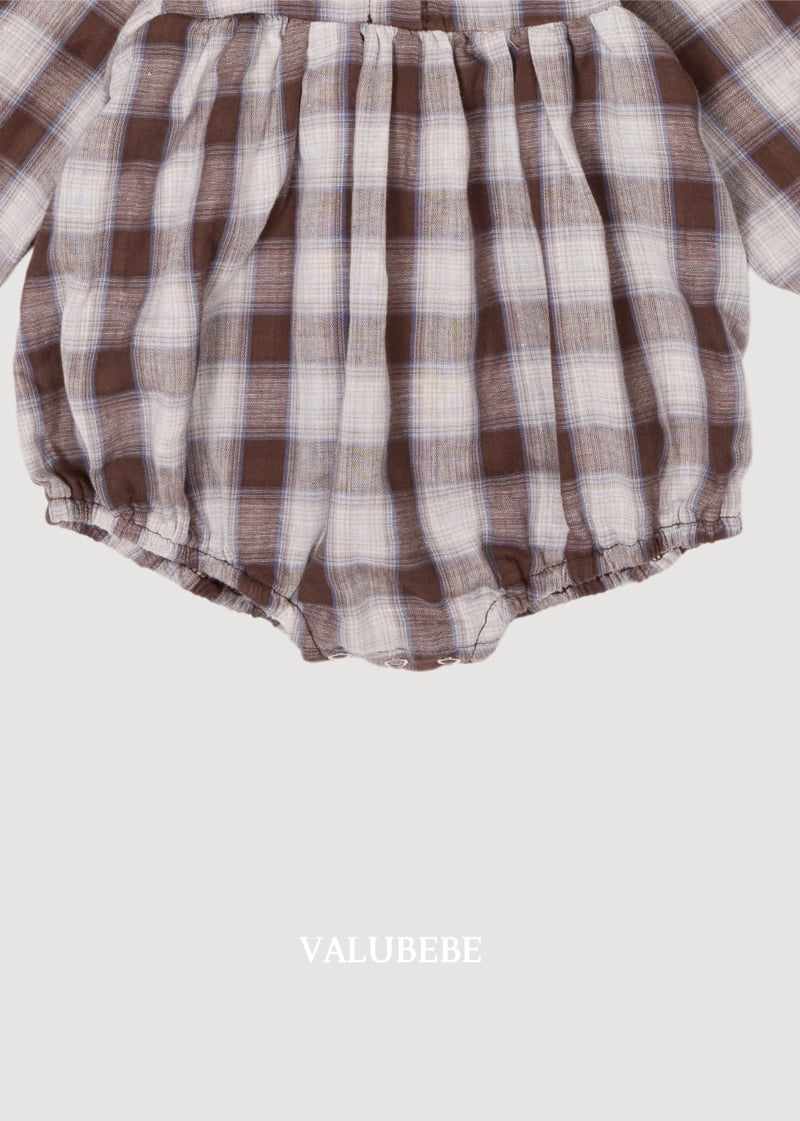 Little Foxx – Check Ribbon Romper