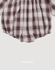 Little Foxx – Check Ribbon Romper