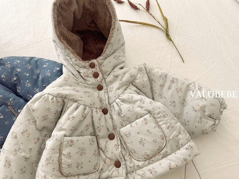 Little Foxx – Blanc Shirring Hooded Jacket