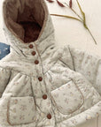 Little Foxx – Blanc Shirring Hooded Jacket
