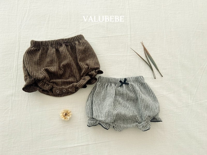 Little Foxx – Herringbone Frill Pumpkin Pants