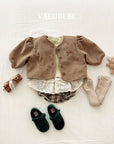 Little Foxx – Ribbon Puffer Woolen Jacket
