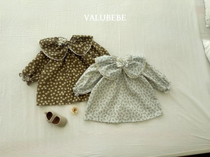 Little Foxx – Color Flower Corduroy Dress