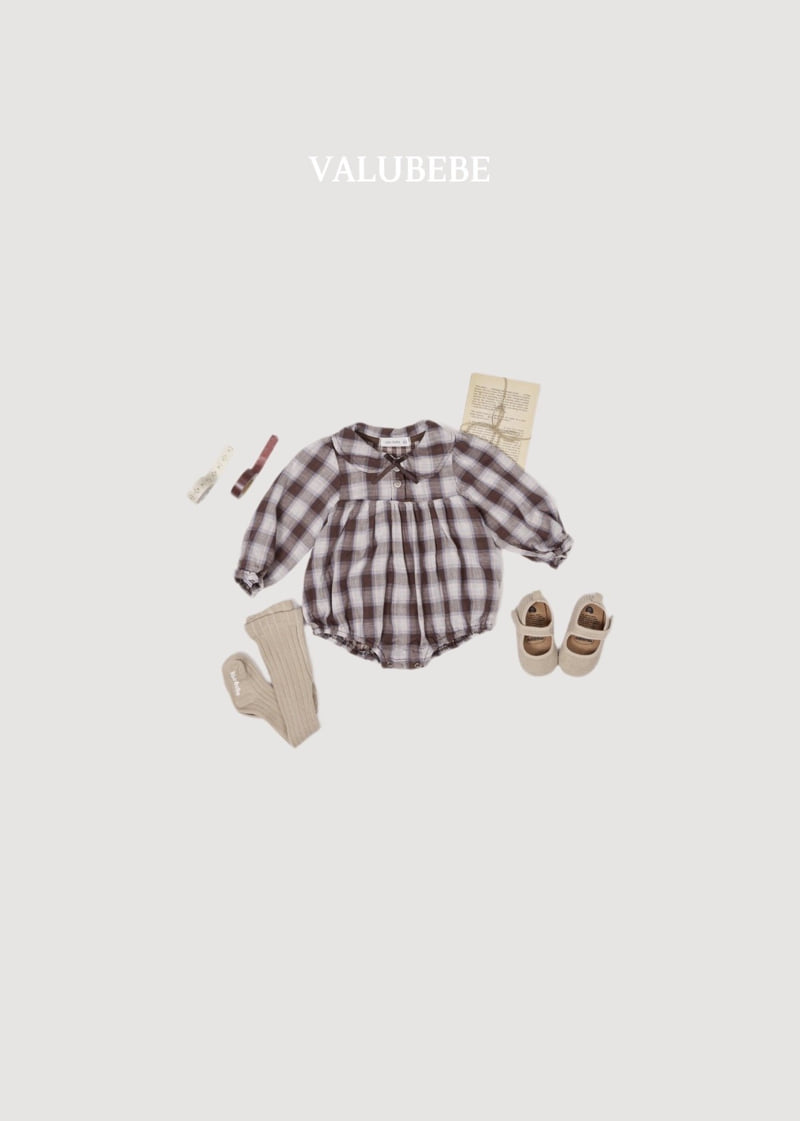 Little Foxx – Check Ribbon Romper