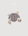 Little Foxx – Check Ribbon Romper