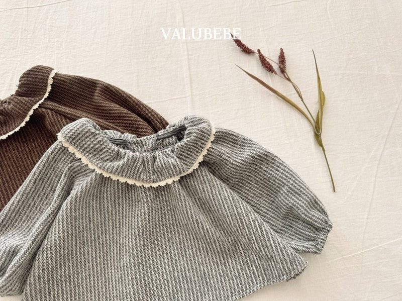 Little Foxx – Herringbone Frill Blouse