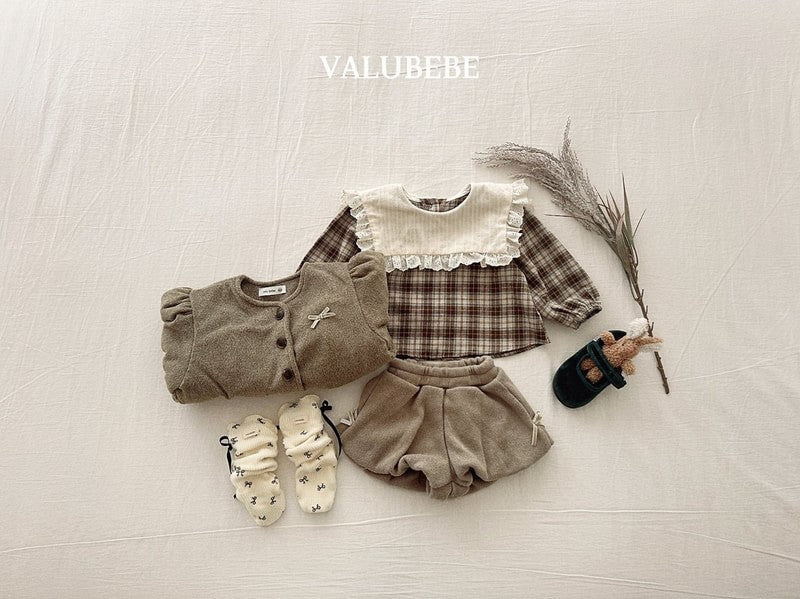 Little Foxx – Check Cape Blouse