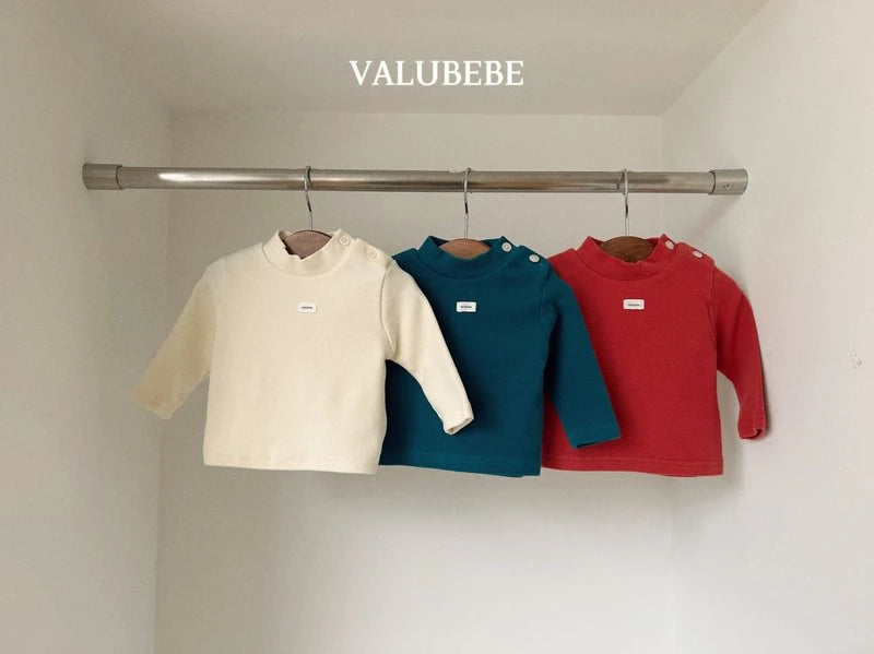 Little Foxx – Solid Half Mock Neck Tee