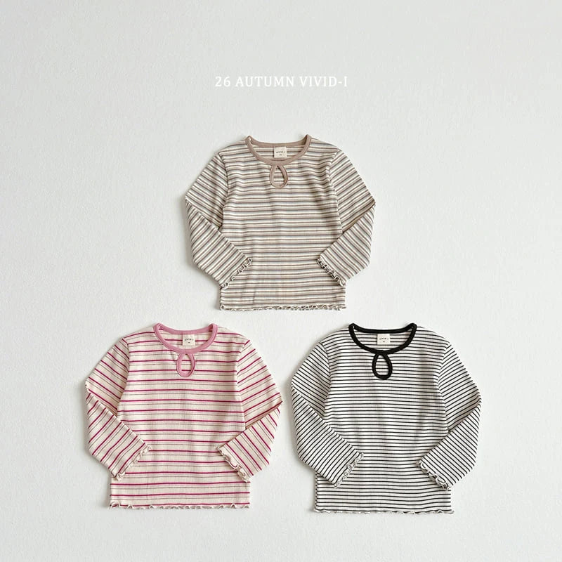 Little Foxx – Stripe Hole Tee