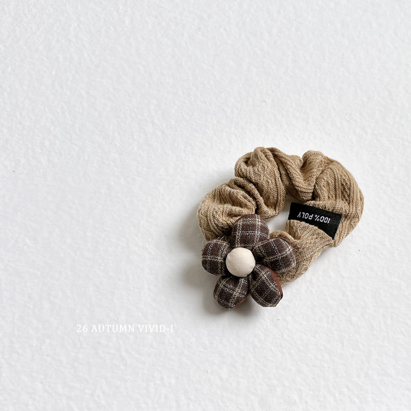 Little Foxx – Check Flower Scrunchie
