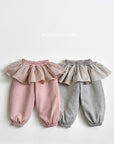 Little Foxx – Check Frill Jogger Pants