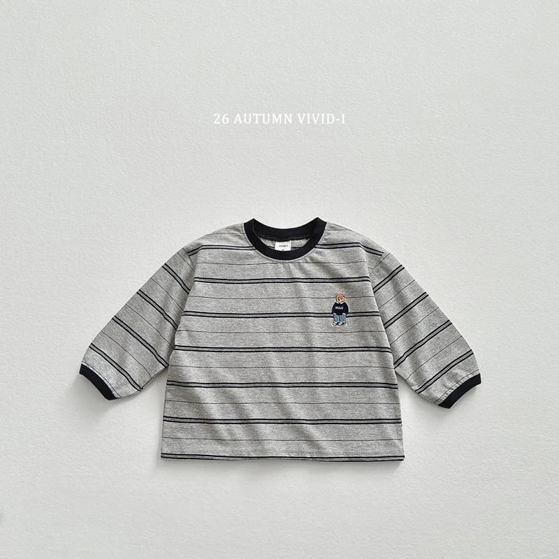 Little Foxx – Signature Bear Stripe Tee