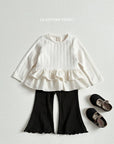 Little Foxx – Eyelet Frill Tee